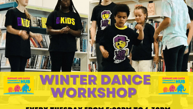 FREE WINTER DANCE WORKSHOPS FOR 7 TO 15 YEARS OLD (ELEPHANT & CASTLE)
