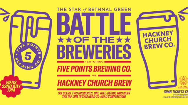 Battle Of The Breweries: Five Points Brewing Co. vs Hackney Church Brew.