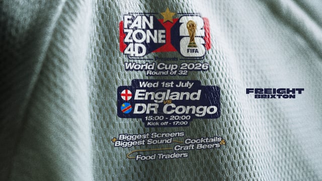 FANZONE 4D x Freight Brixton: England v DR Congo - Round of 32