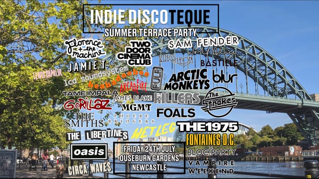 Indie Discoteque Summer Terrace Party (Newcastle)