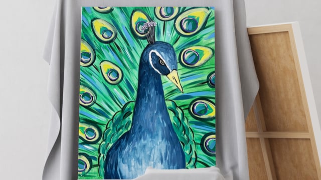 Paint A Pic: Percy the peacock