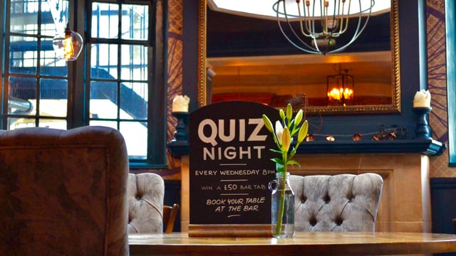 Wednesday Wisdom Quiz Night