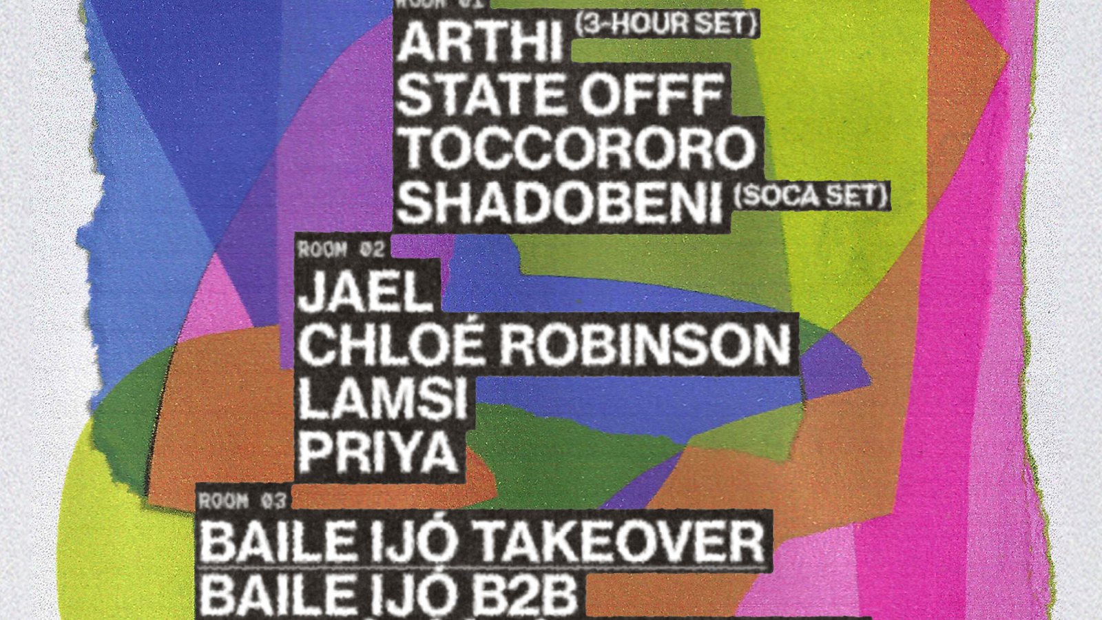 FABRICLIVE: Arthi, Chloé Robinson, JAEL, LAMSI, DJ Priya, State OFFF, TOCCORORO