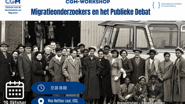 CGM-studiedag - Migratieonderzoekers en het Publieke Debat
