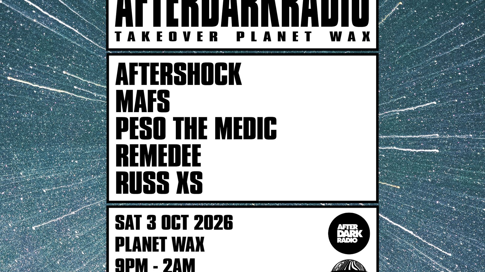 AFTERDARKRADIO: Takeover Planet Wax