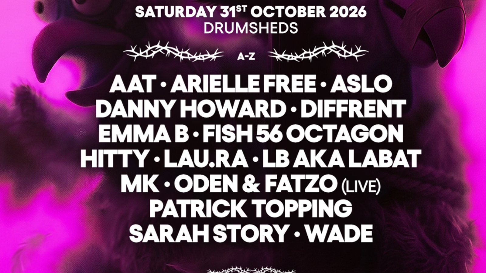 elrow Horroween Festival with MK, LB aka LABAT, Sarah Story