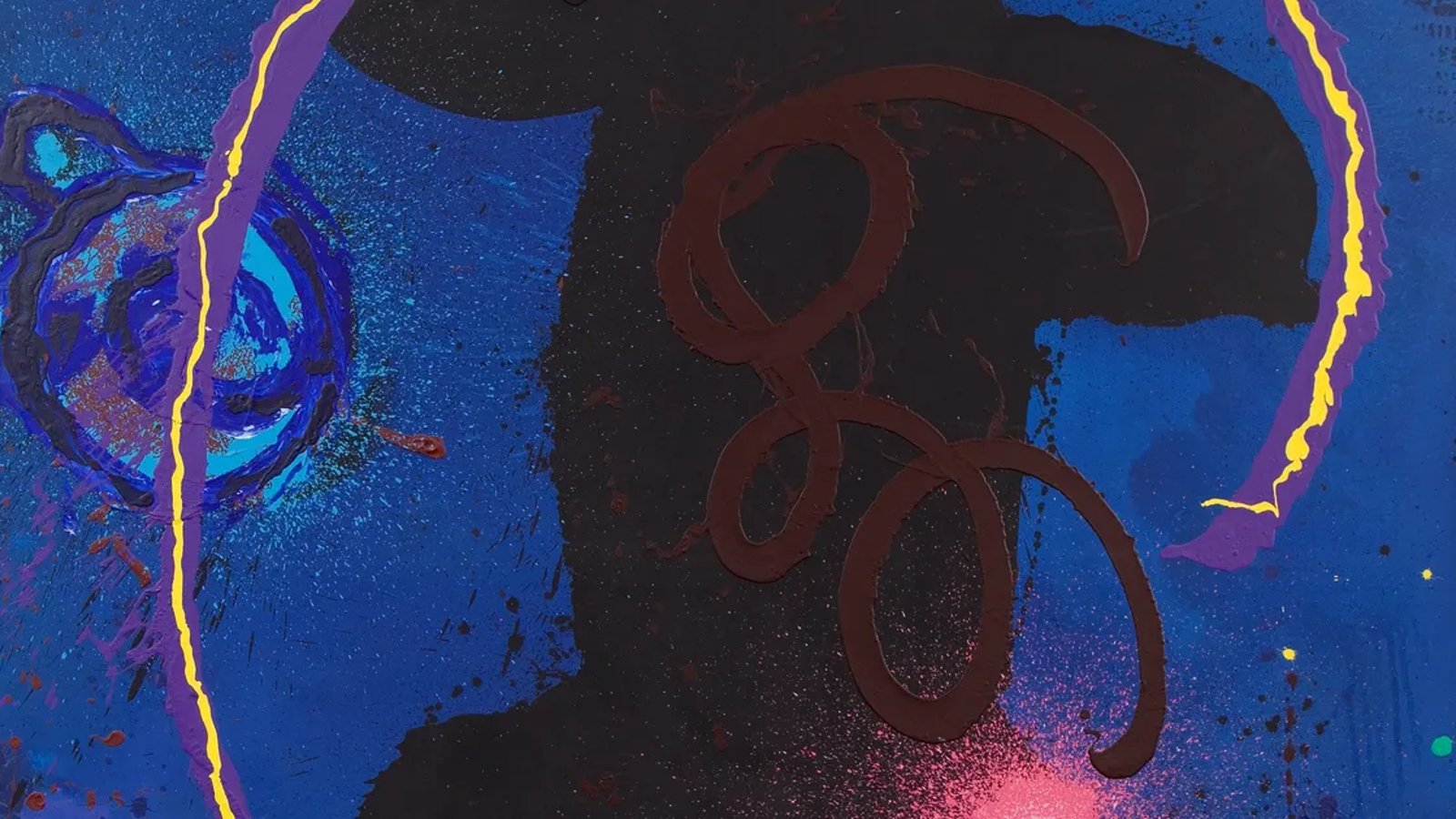 John Hoyland and Clyde Hopkins: The wind blows high in space