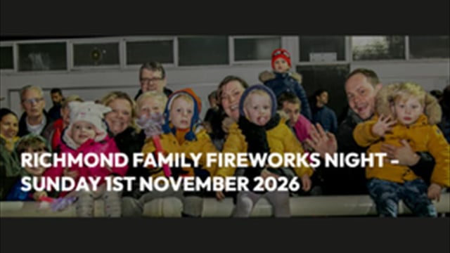 Richmond's Family Fireworks Night 2026