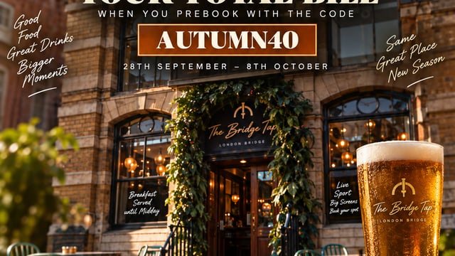 40% OFF YOUR FOOD BILL