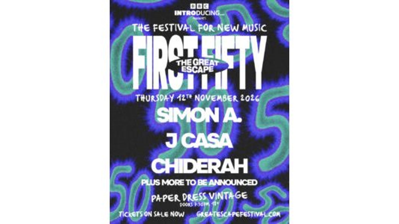FIRST FIFTY: simon a., J Casa, Chiderah