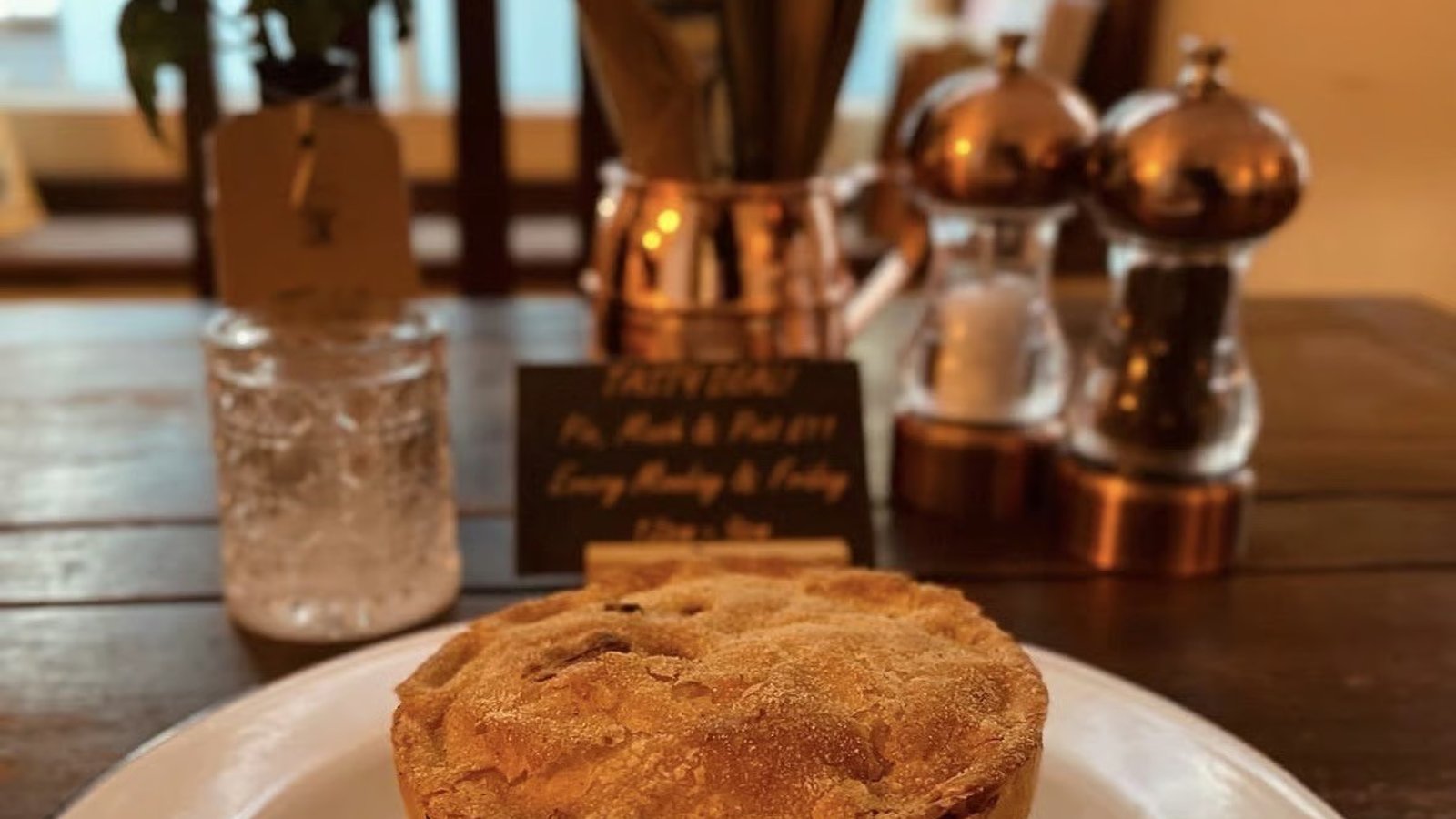 Pie and a pint deal £13!