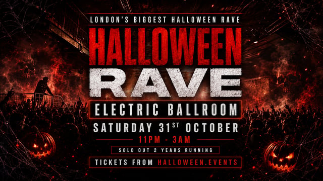 Halloween Rave | Sat 31st Oct at Electric Ballroom