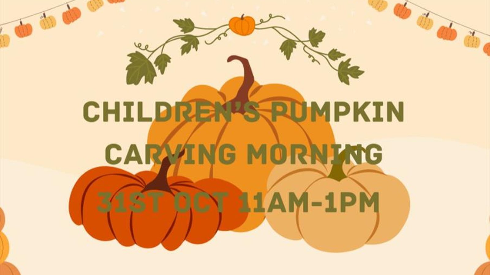 Children's Pumpkin Carving Morning