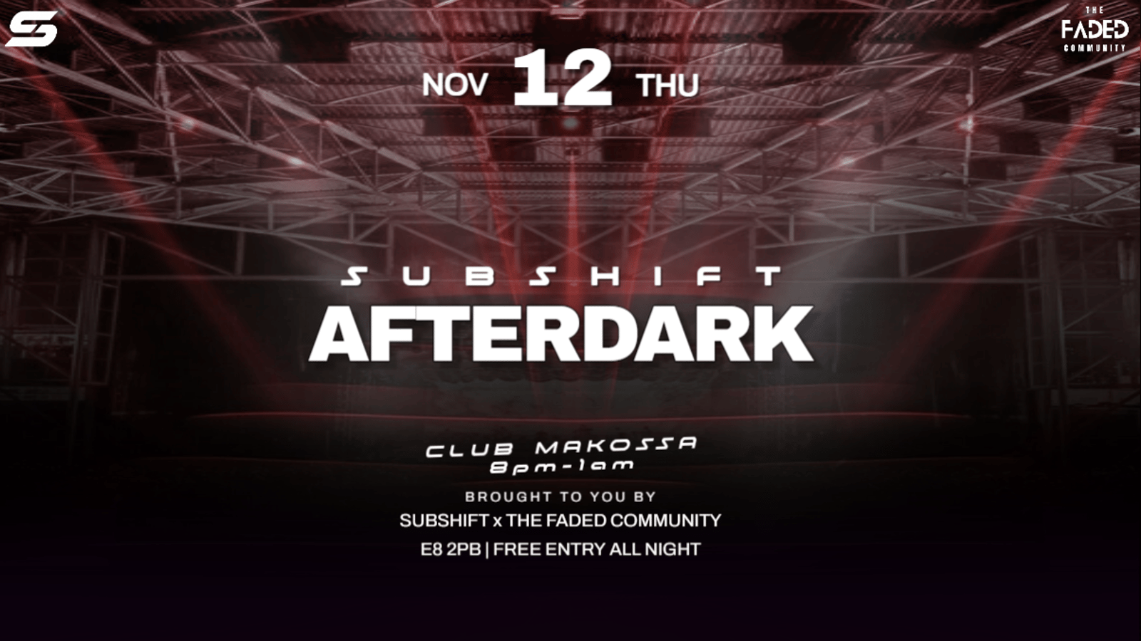 SUBSHIFT AFTERDARK: Drum & Bass + Jungle, Dalston