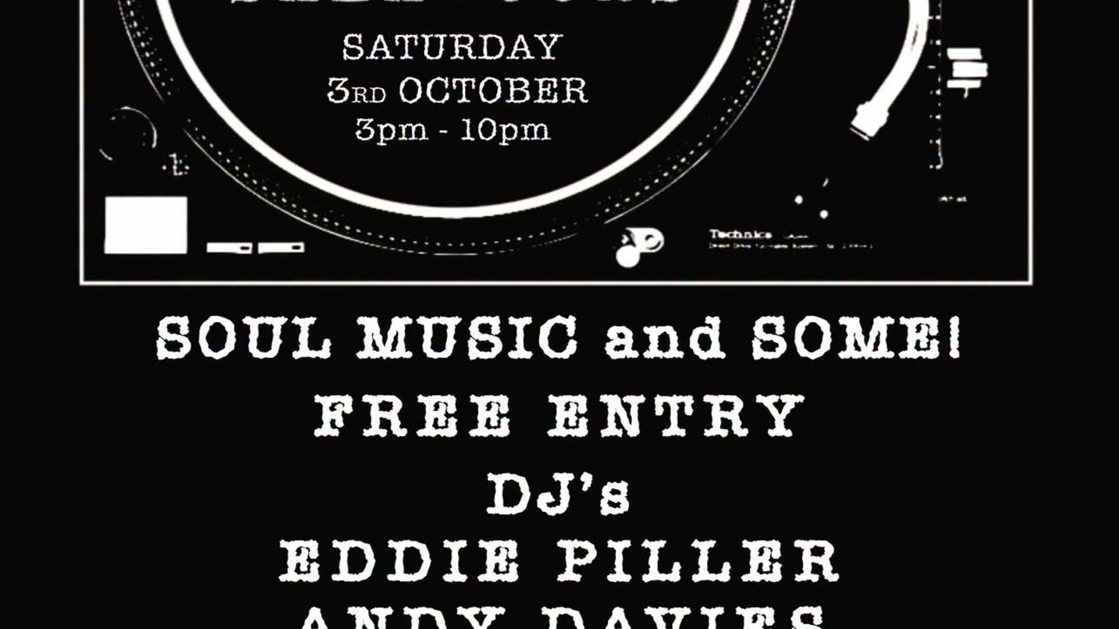 Soul Selectors free daytime party
