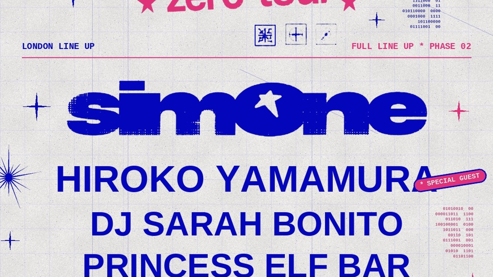club zer0 @ The Cause: sim0ne, Hiroko Yamamura, DJ Sarah Bonito + more