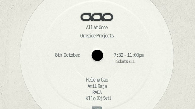 ALL AT ONCE presents Helena Gao