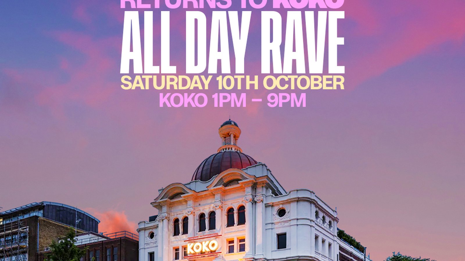 UKG Brunch 'Returns To KOKO' - ALL DAY RAVE
