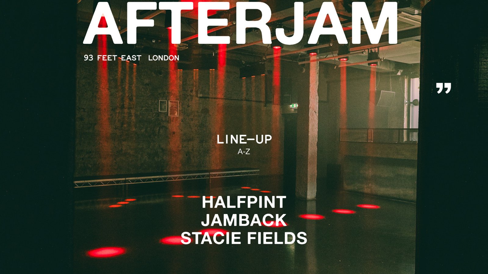 AFTERJAM [05]: LONDON