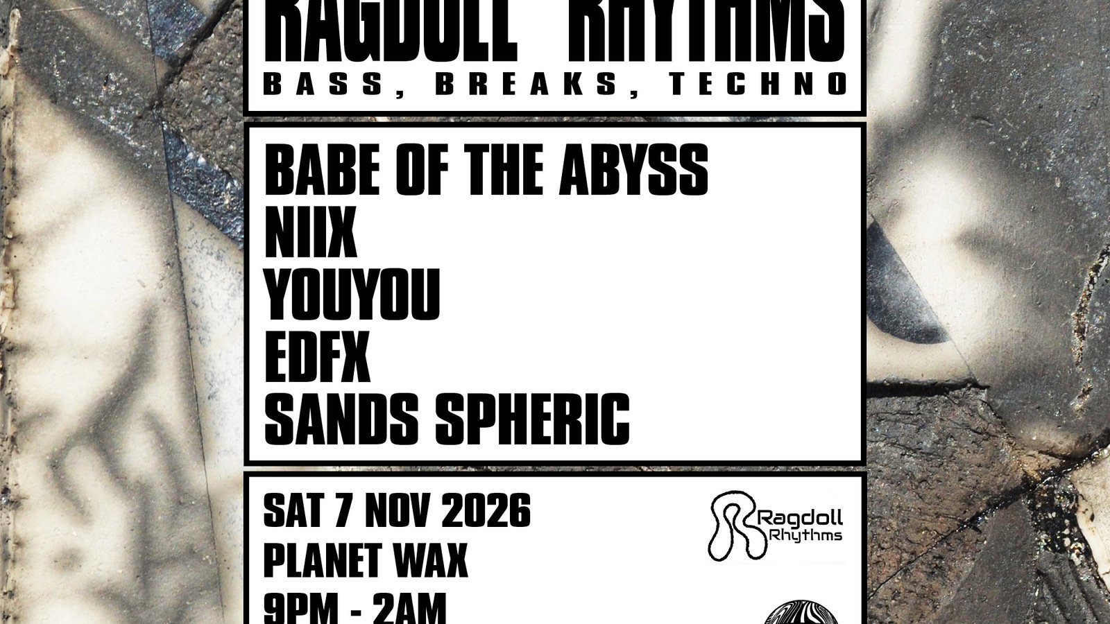 Ragdoll Rhythms: Bass, Breaks, Techno