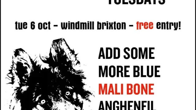 New Music Tuesday - addsomemoreblue, anghenfil_heddychlon