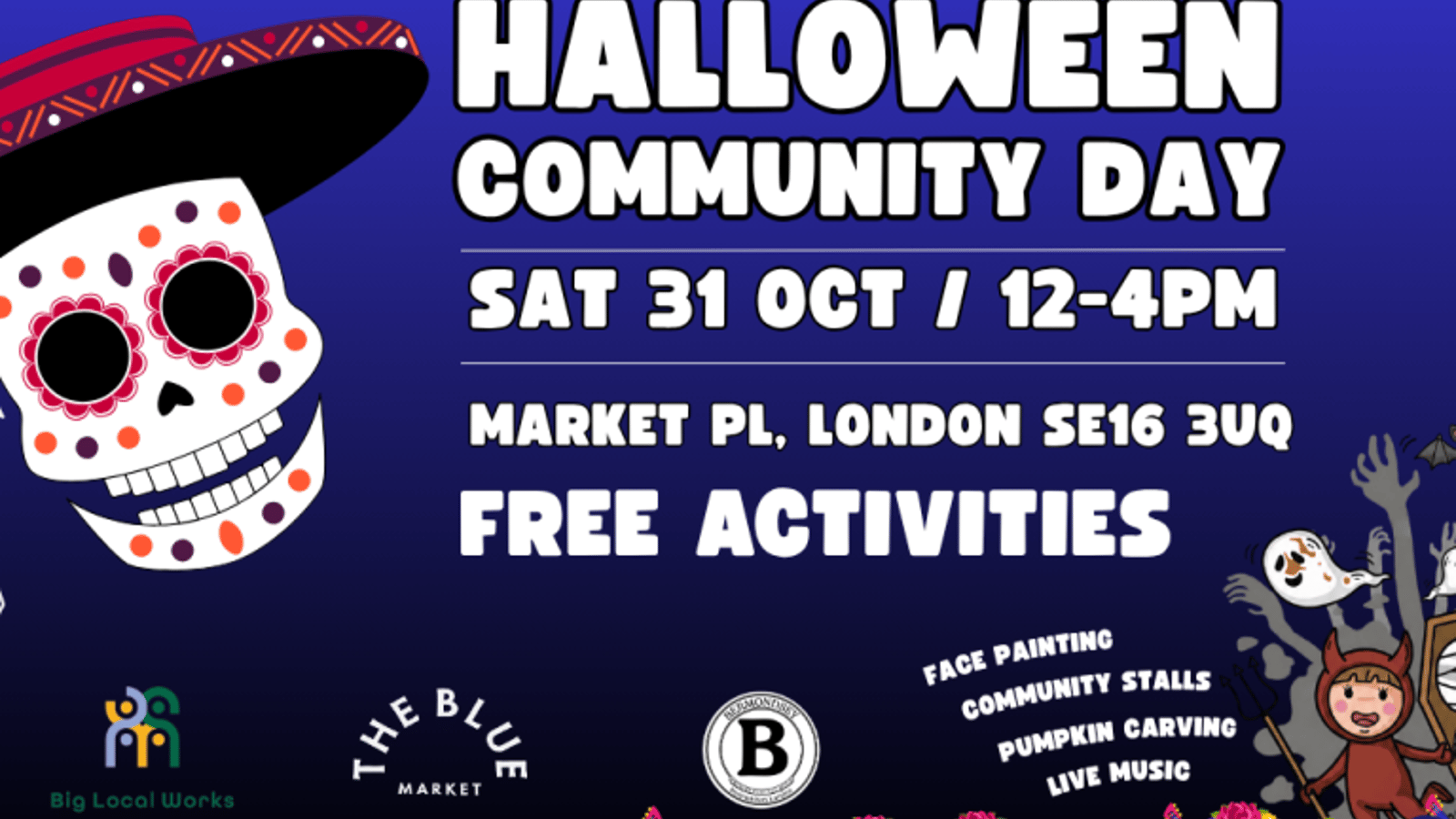Halloween Community Day with free activities for everyone