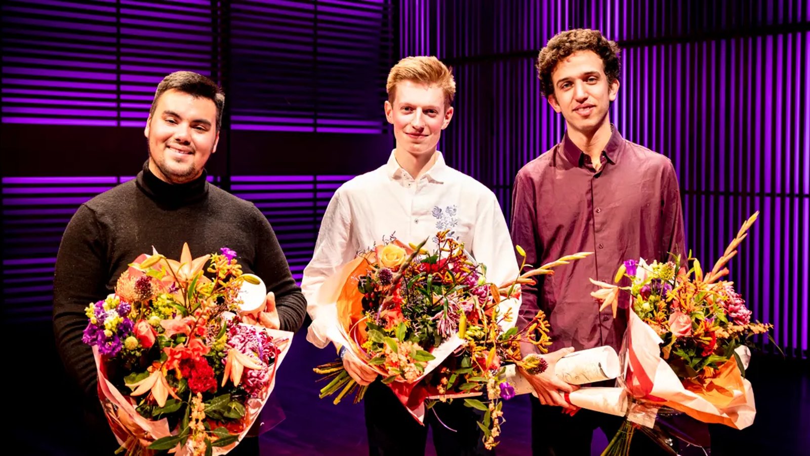 Drie winnaars - Thomas Prechal, Bruno Tobon, Ori Ron, Jan Ype Nota + Maja Bogdanović