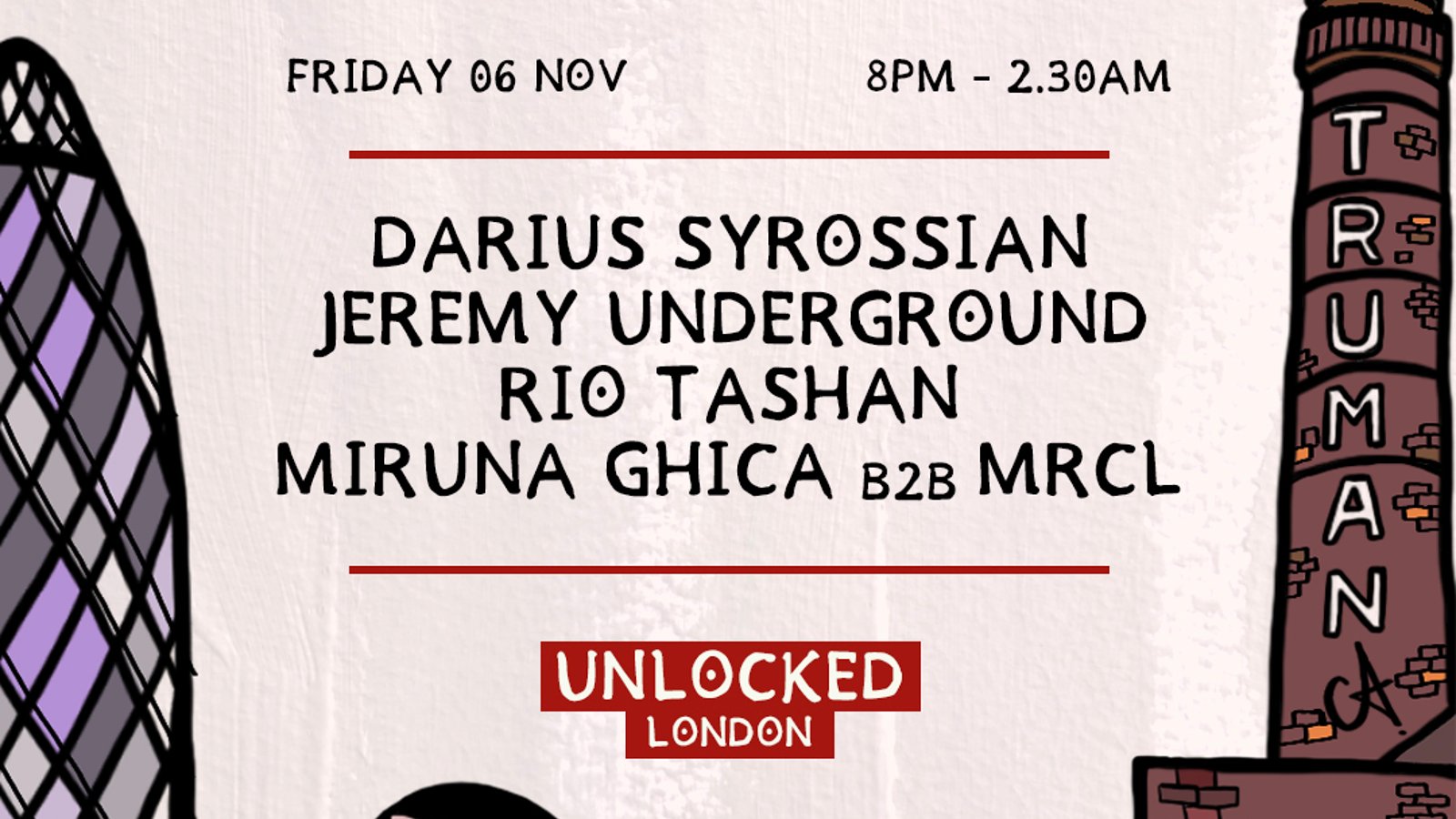 Moxy Muzik - Darius Syrossian, Jeremy Underground, Rio Tashan, Miruna Ghica B2B MRCL