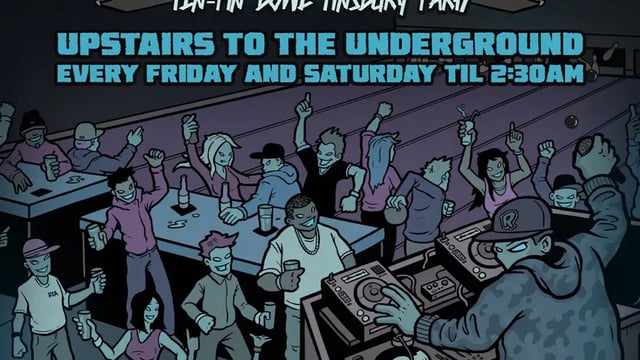 Saturday at Rowans - UPSTAIRS TO THE UNDERGROUND