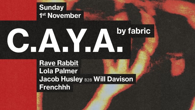 CAYA by fabric: Rave Rabbit - Lola Palmer, Jacob Husley B2B Will Davison, Frenchhh