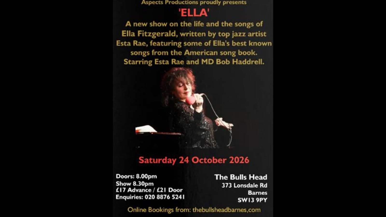 'ELLA' - the life and songs of Ella Fitzgerald