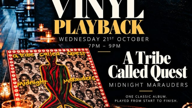 Vinyl LP playback sessions- A Tribe Called Quest Midnight Marauders.