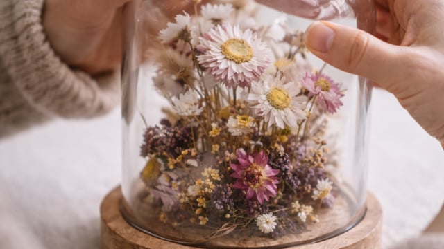 Dried Flower Terrarium Workshop