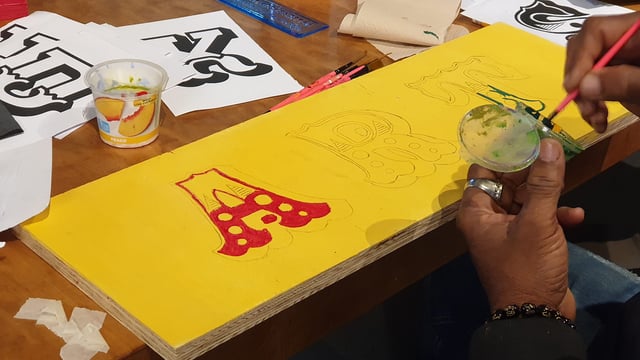 Upcycling Sign-Painting Workshop