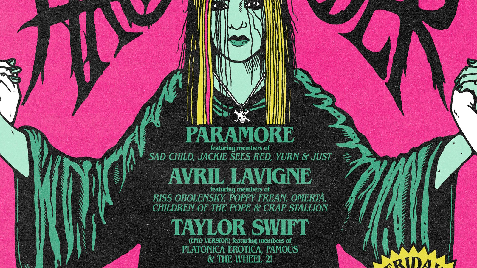 HALLOWEEKENDER: Paramore / Avril Lavigne / Taylor Swift / Viagra "Girls" / Massive Attack