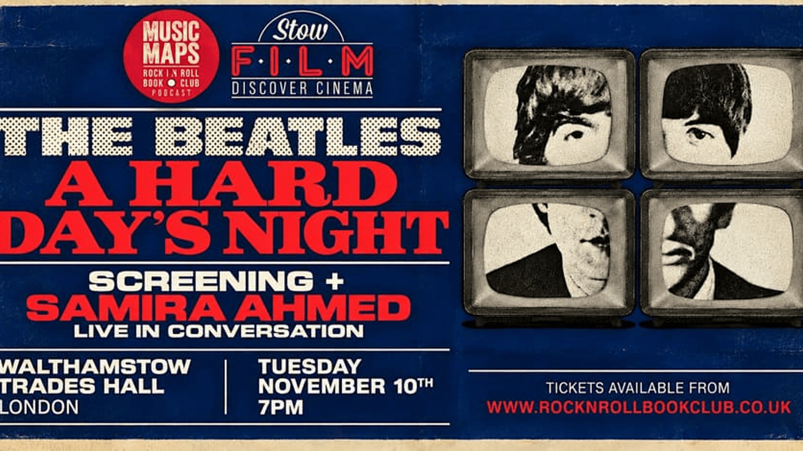 A Hard Days Night Screening + Samira Ahmed in conversation