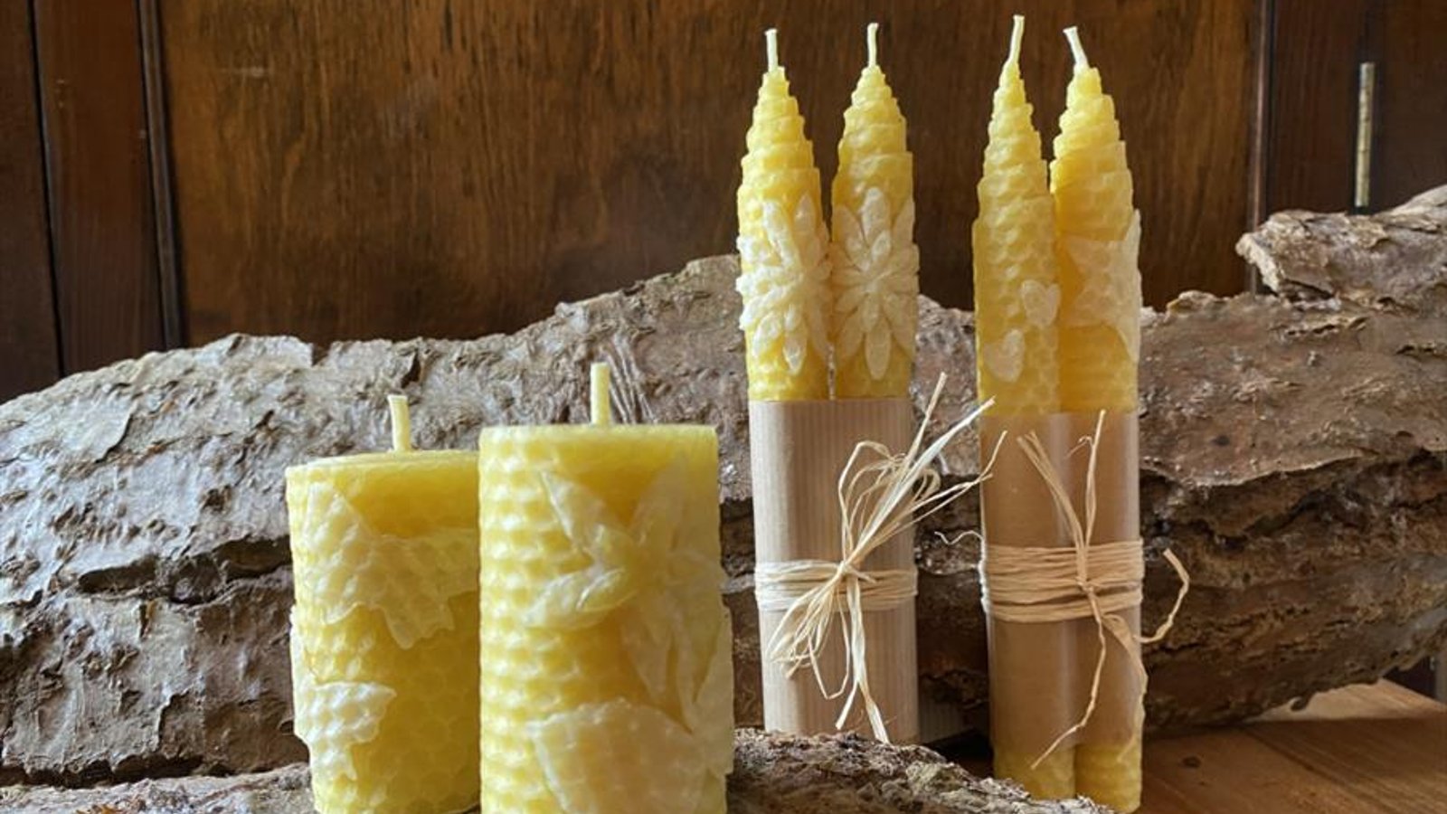 Rolled Beeswax Candles