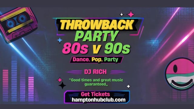 80’s vs 90’S -The Ultimate Throwback Party with DJ Rich