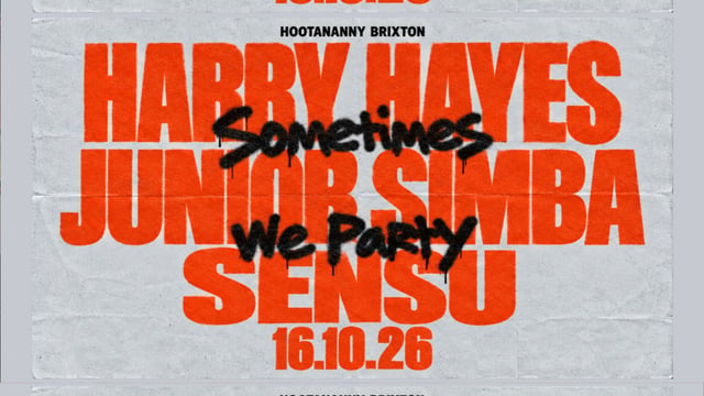 Sometimes We Party: Harry Hayes, Sensu