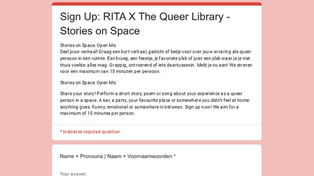 the queer library: stories on space