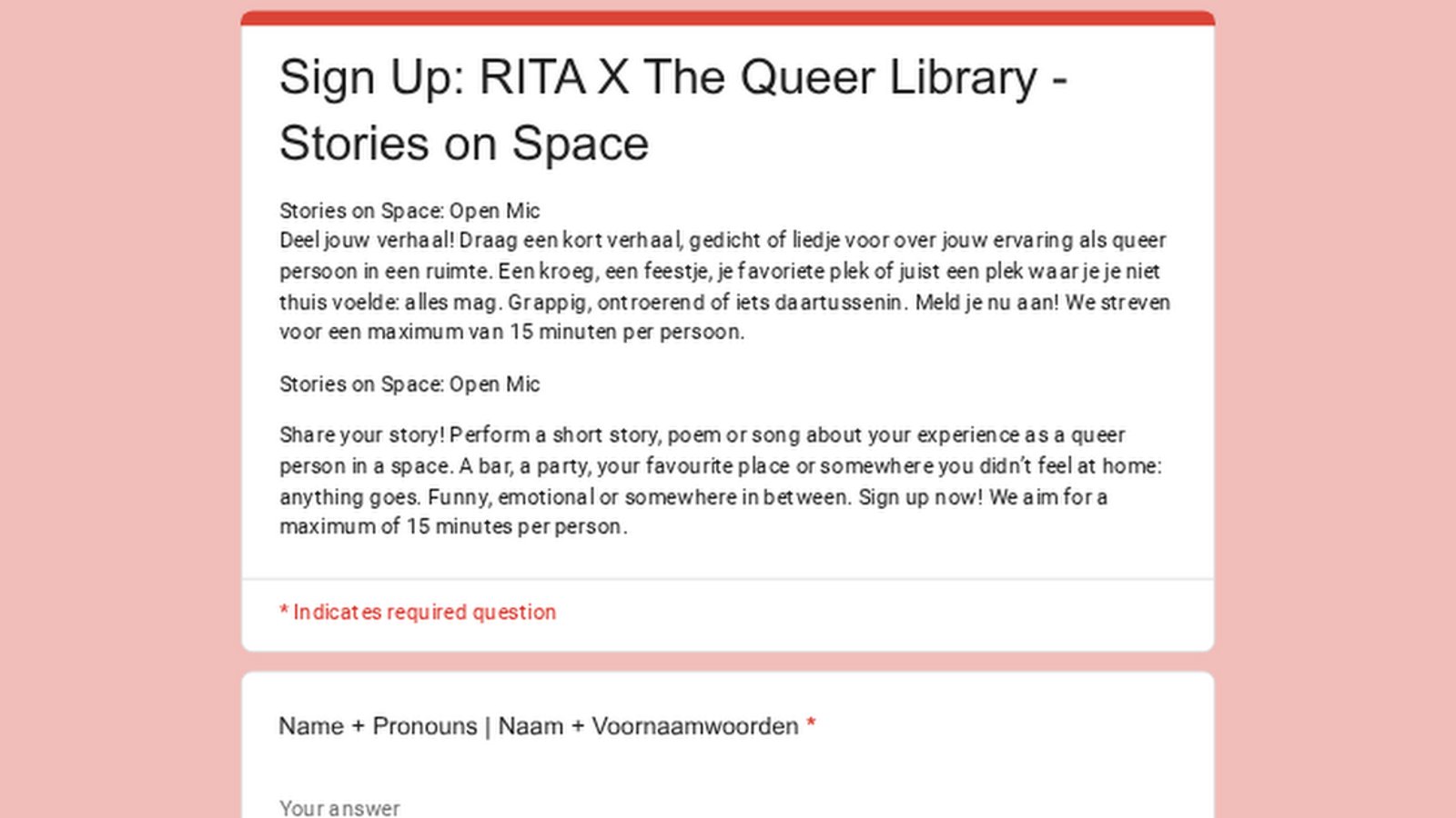 the queer library: stories on space