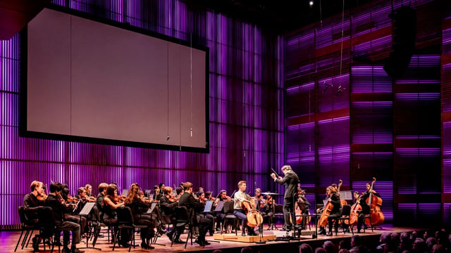 Finale Nationaal Cello Concours - Drie finalisten + CvA Symfonie Orkest