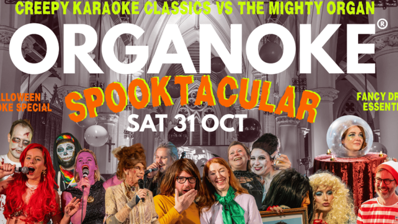 ORGANOKE HALLOWEEN SPOOKTACULAR - Creepy Karaoke Classics vs the Mighty Organ