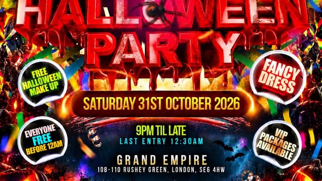 Bashment & Afrobeats - Halloween Party - Everyone Free Before 12AM