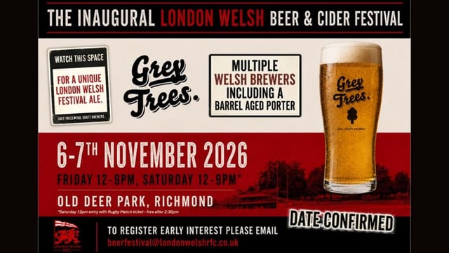 THE LONDON WELSH BEER & CIDER FESTIVAL