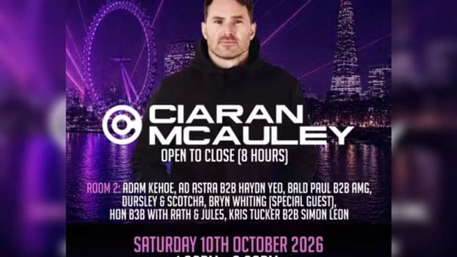 UK Trance Society presents Aurora w/ Ciaran McAuley