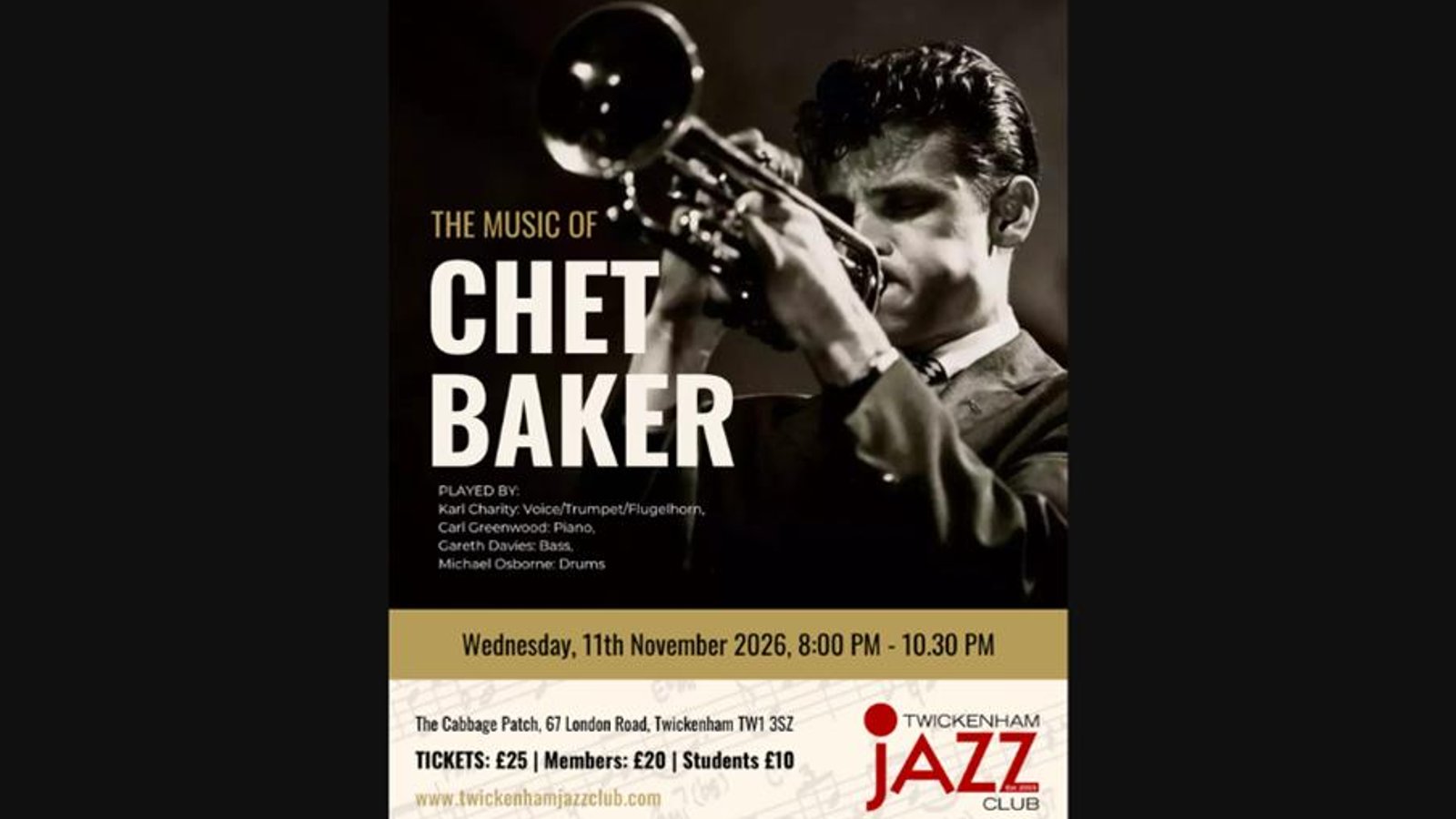 Karl Charity - The Music of Chet Baker