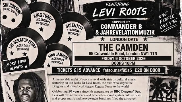 Levi Roots Live - Roots Reggae Night London