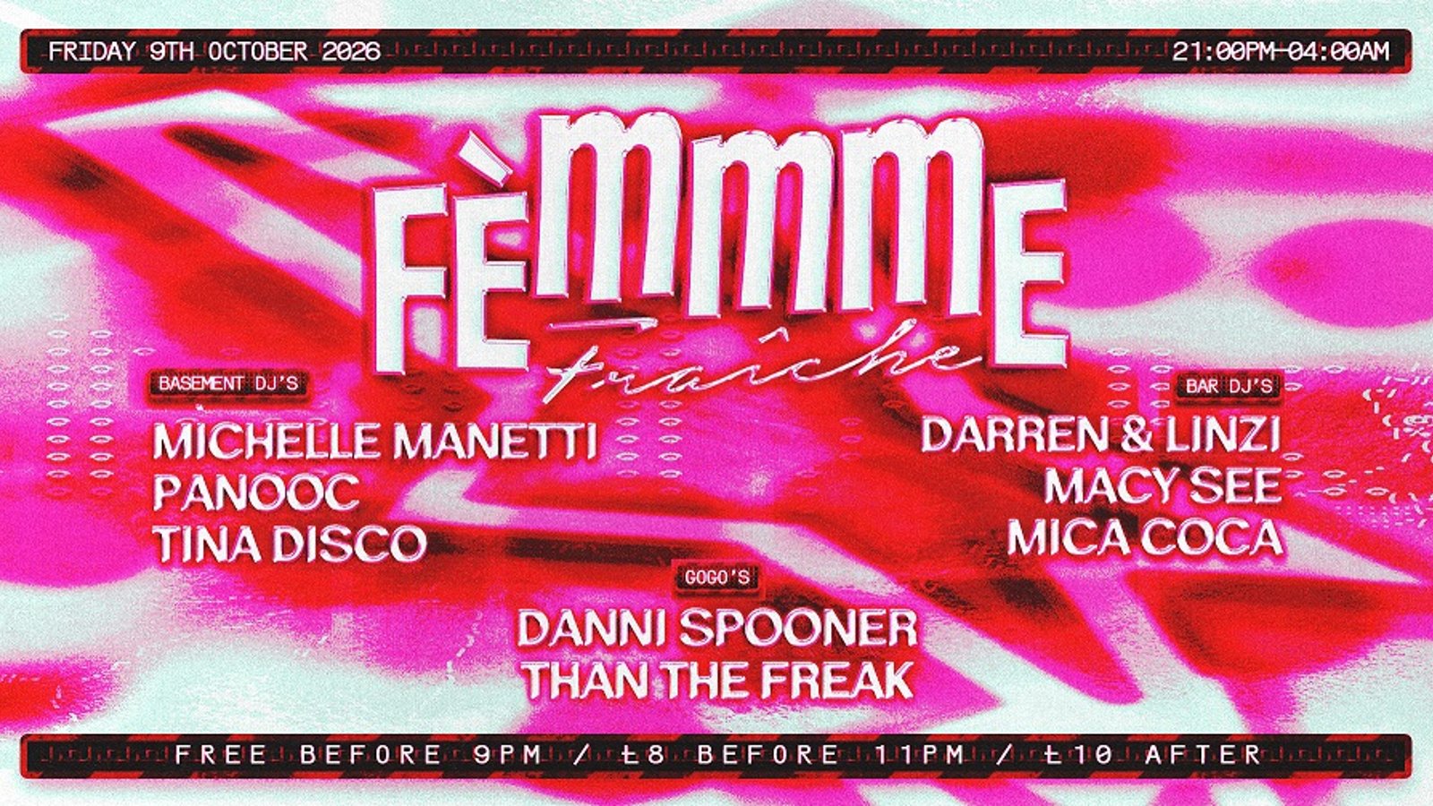 Femmme Fraiche #062 with Tina Disco, Michelle Manetti, Panooc, Macy See, Mica Coca + more