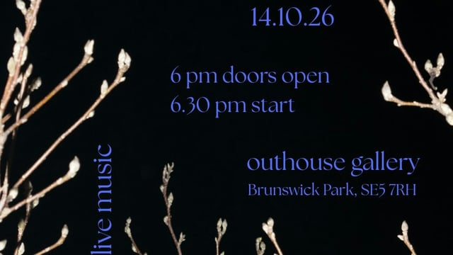 Intimate live music at the outhouse gallery